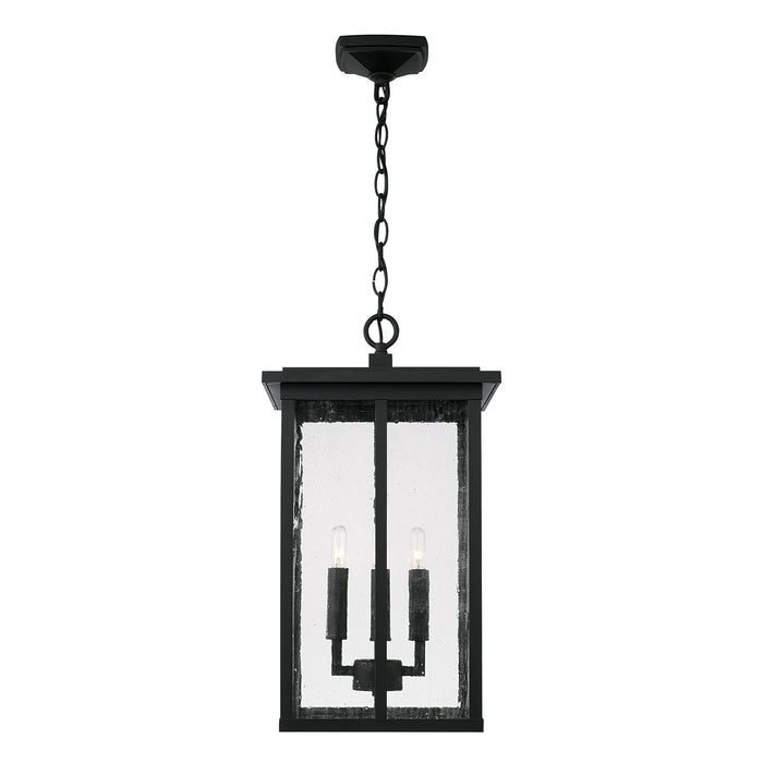 Capital Lighting 943844BK Four Light Outdoor Hanging Lantern, Black