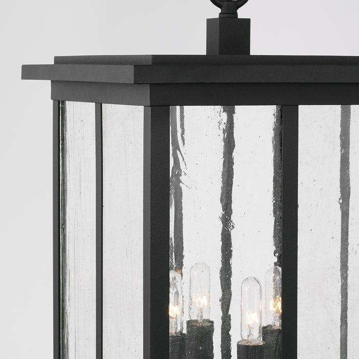 Capital Lighting 943844BK Four Light Outdoor Hanging Lantern, Black