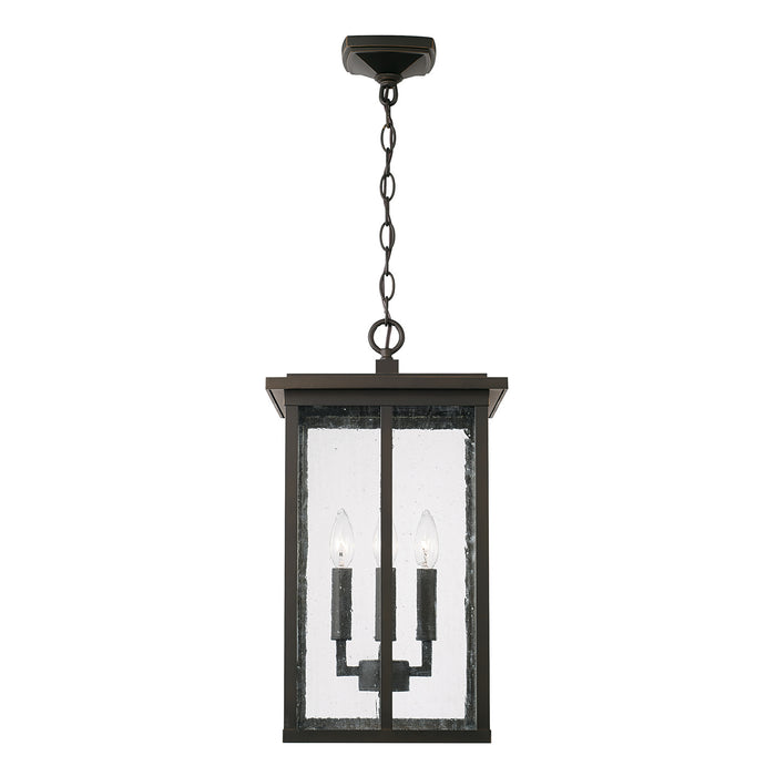 Capital Lighting 943844OZ Four Light Outdoor Hanging Lantern, Oiled Bronze