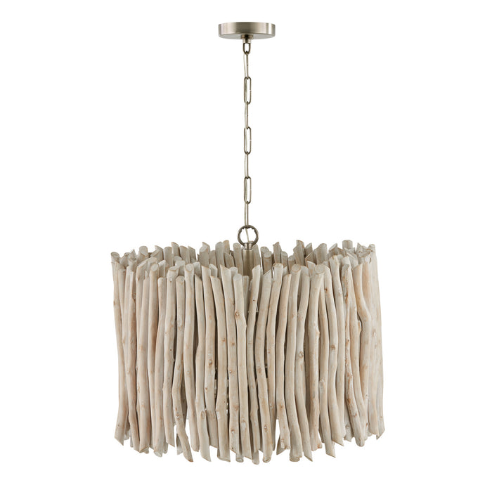 Capital Lighting 340241PP Four Light Pendant, Brushed Pewter