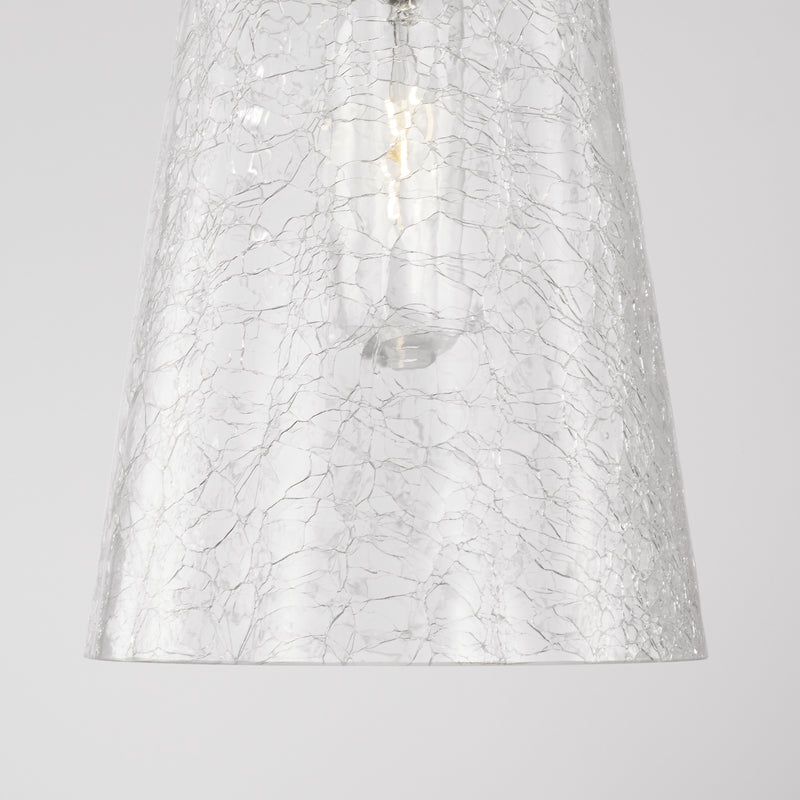 Capital Lighting 342411PN One Light Pendant, Polished Nickel