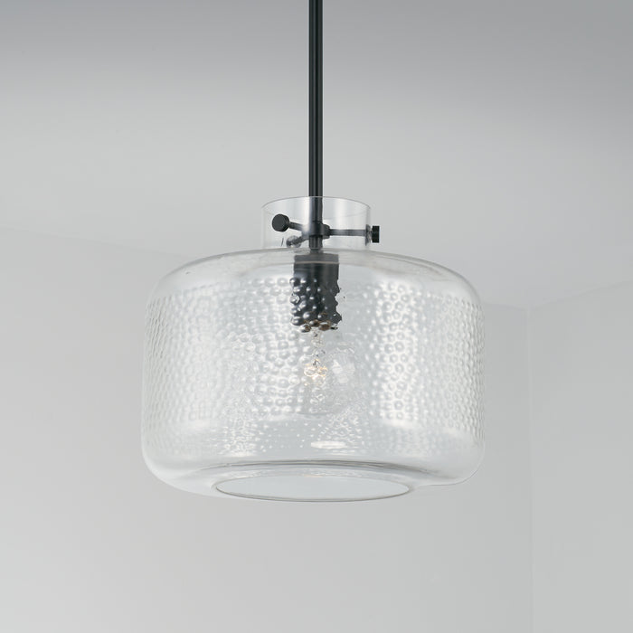 Capital Lighting 342512MB One Light Pendant, Matte Black