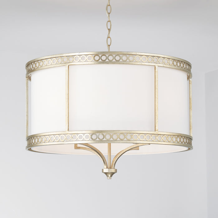 Capital Lighting 343141WG Four Light Pendant, Winter Gold
