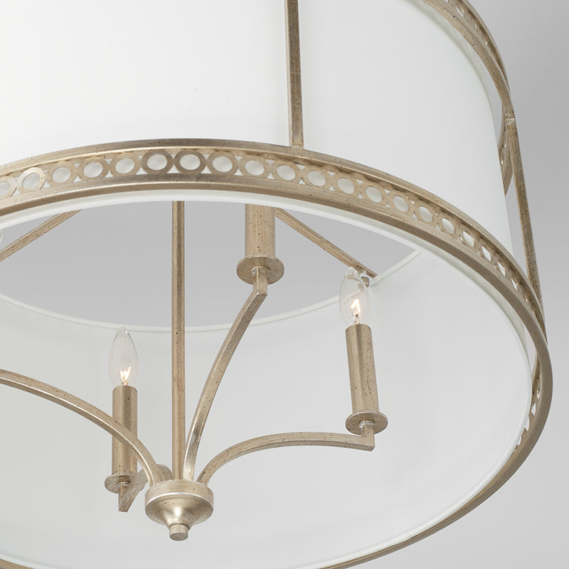 Capital Lighting 343141WG Four Light Pendant, Winter Gold