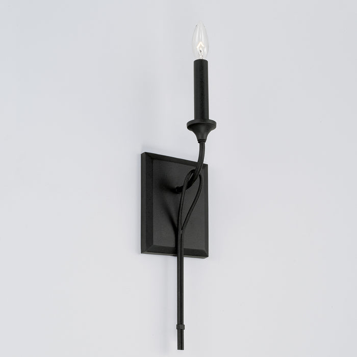 Capital Lighting 641611BI One Light Wall Sconce, Black Iron