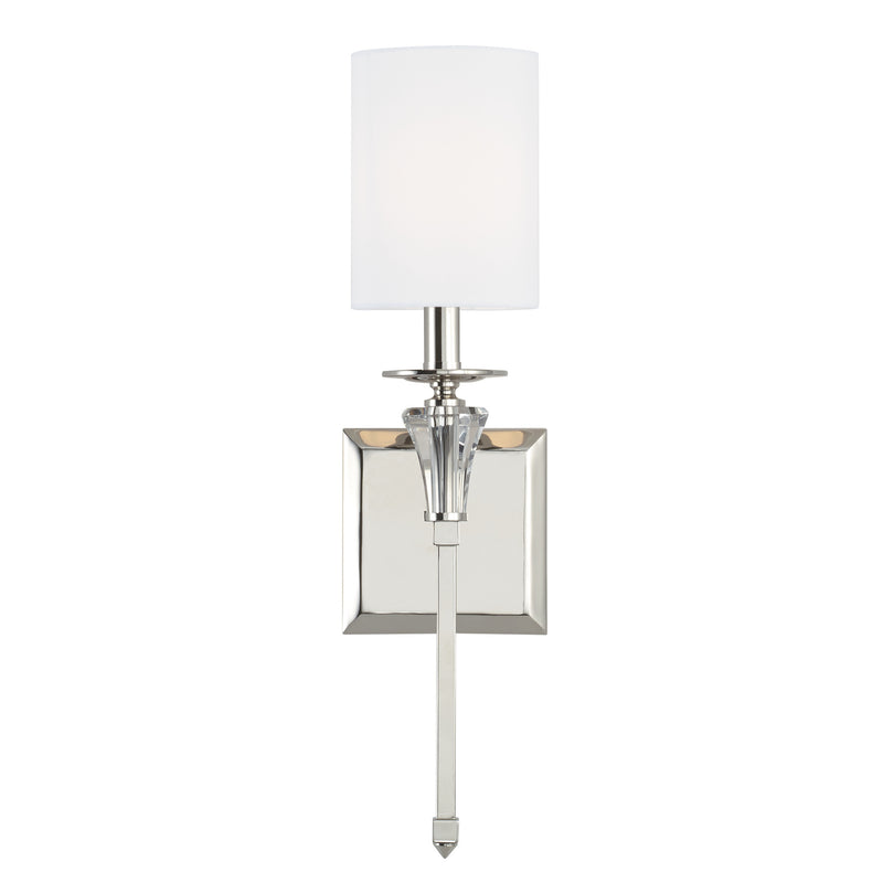Capital Lighting 641811PN-700 One Light Wall Sconce, Polished Nickel