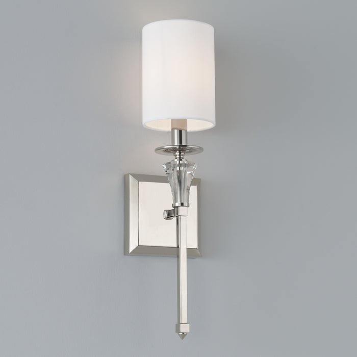 Capital Lighting 641811PN-700 One Light Wall Sconce, Polished Nickel