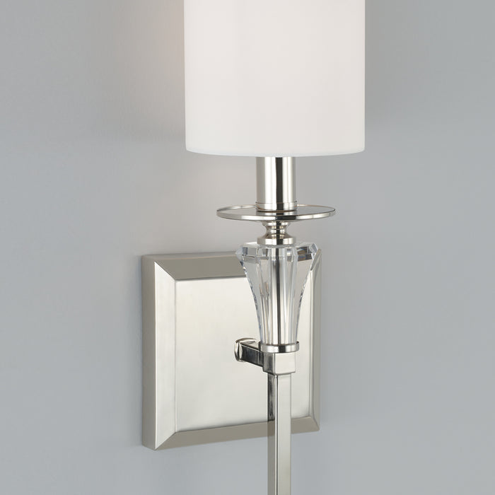 Capital Lighting 641811PN-700 One Light Wall Sconce, Polished Nickel