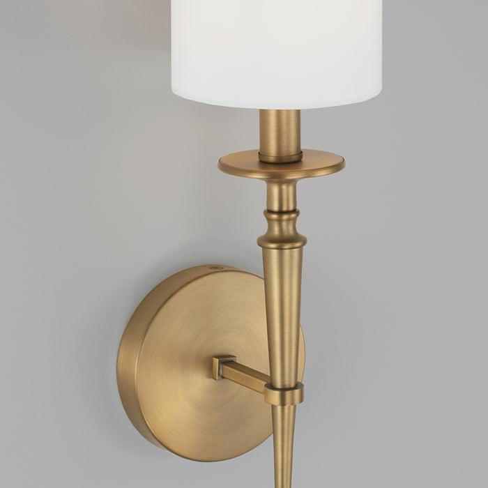 Capital Lighting 642611AD-701 One Light Wall Sconce, Aged Brass