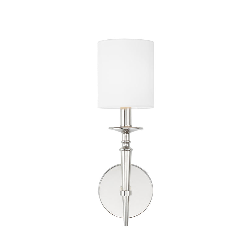 Capital Lighting 642611PN-701 One Light Wall Sconce, Polished Nickel