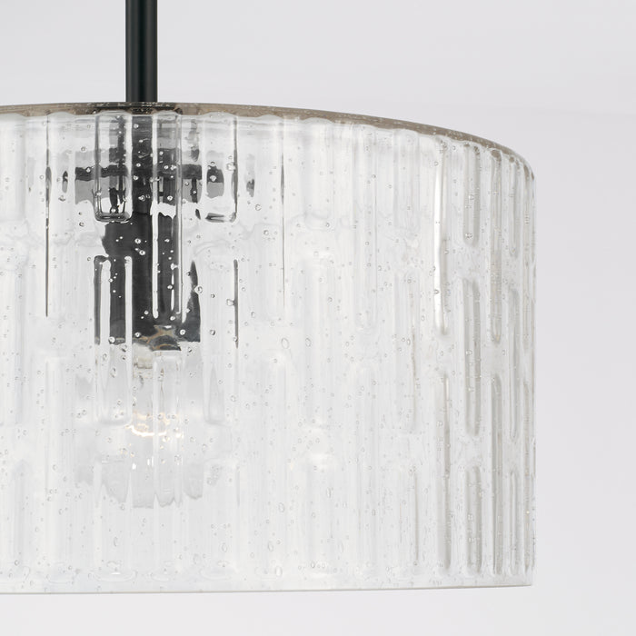 Capital Lighting 241311MB One Light Semi Flush Mount, Matte Black