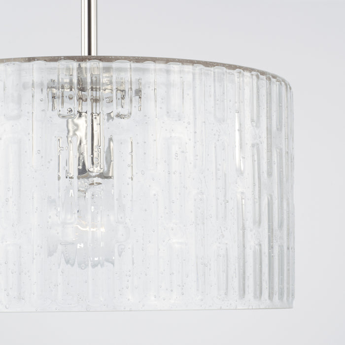 Capital Lighting 241311PN One Light Semi Flush Mount, Polished Nickel