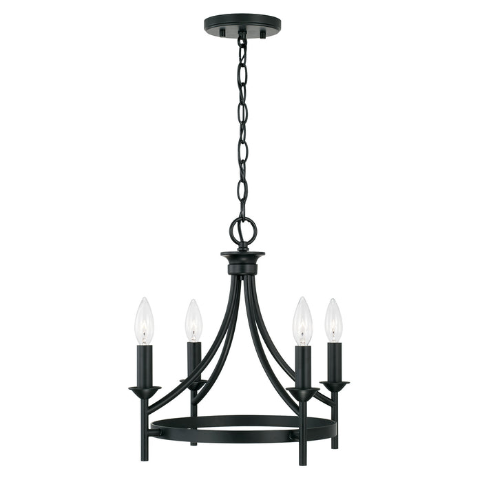 Capital Lighting 242041MB Four Light Semi Flush Mount, Matte Black