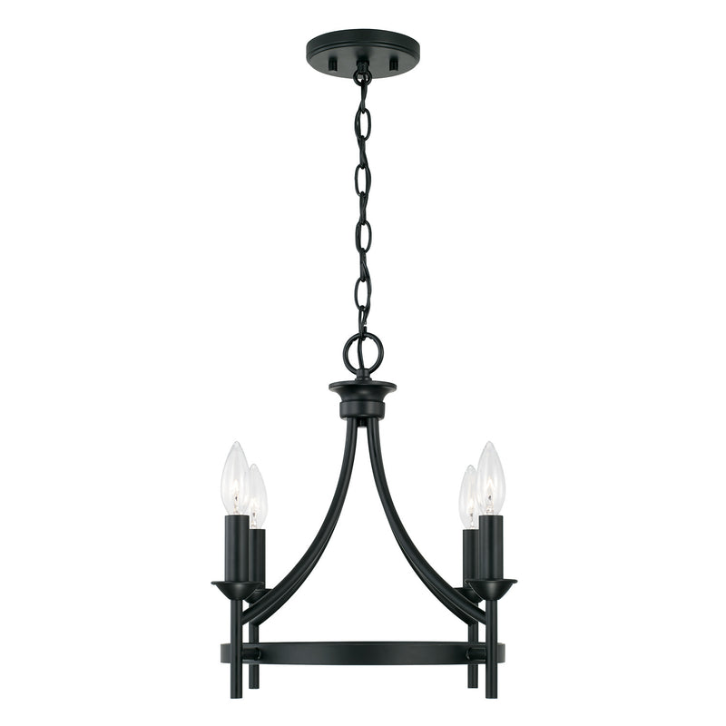 Capital Lighting 242041MB Four Light Semi Flush Mount, Matte Black