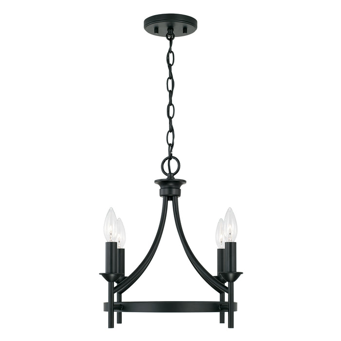 Capital Lighting 242041MB Four Light Semi Flush Mount, Matte Black