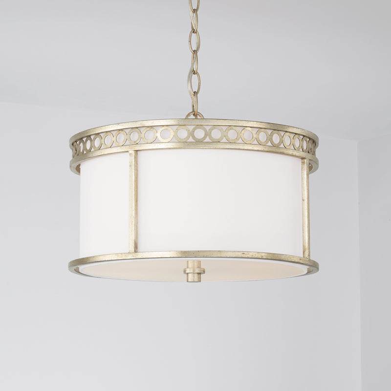 Capital Lighting 243141WG Four Light Semi Flush Mount, Winter Gold