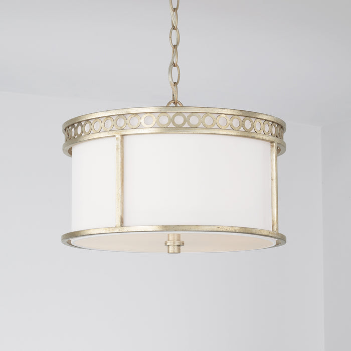 Capital Lighting 243141WG Four Light Semi Flush Mount, Winter Gold