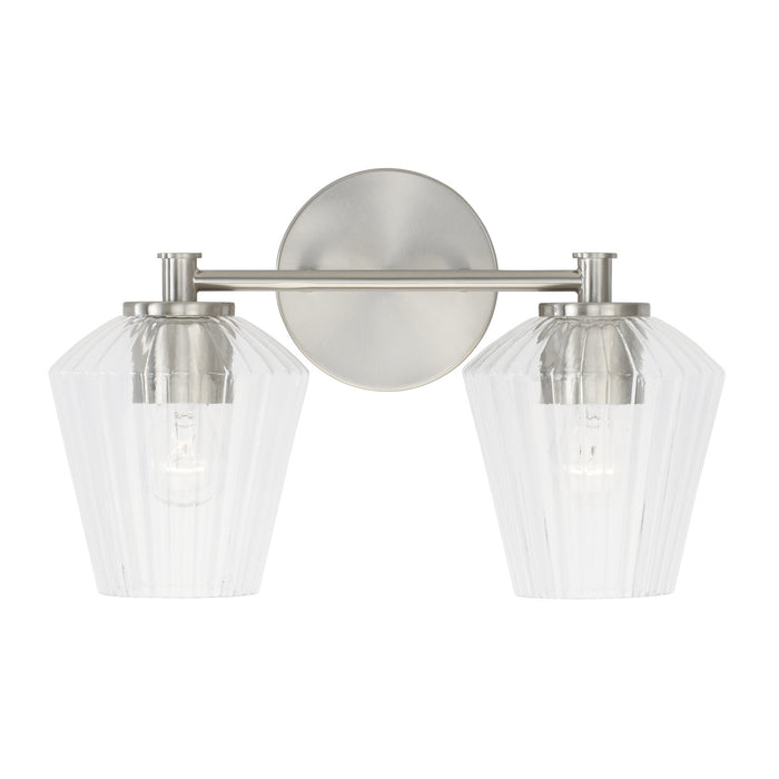 Capital Lighting 141421BN-507 Two Light Vanity, Brushed Nickel