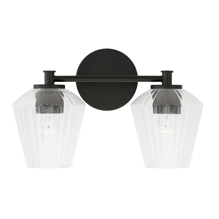 Capital Lighting 141421MB-507 Two Light Vanity, Matte Black