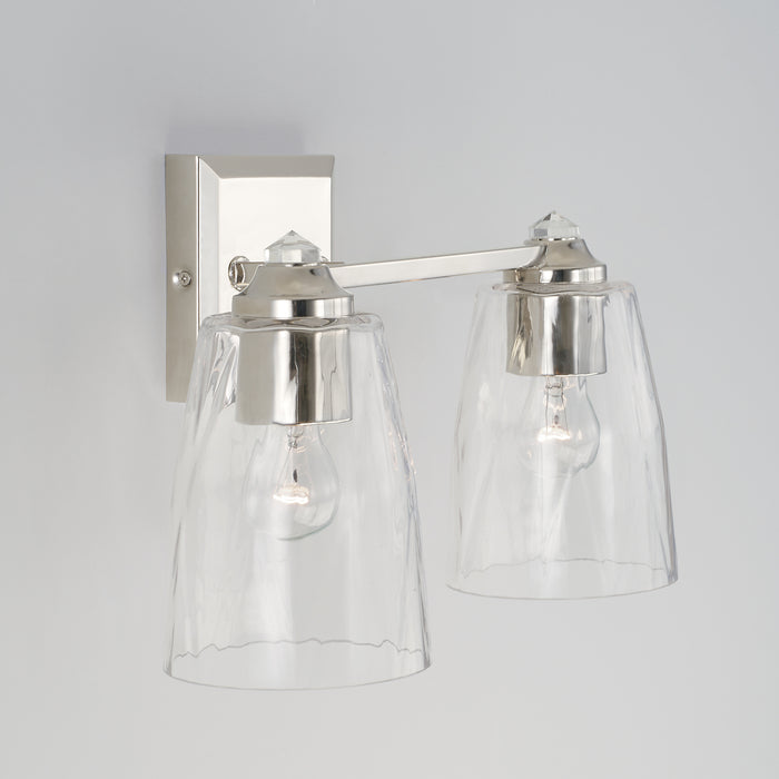 Capital Lighting 141821PN-509 Two Light Vanity, Polished Nickel