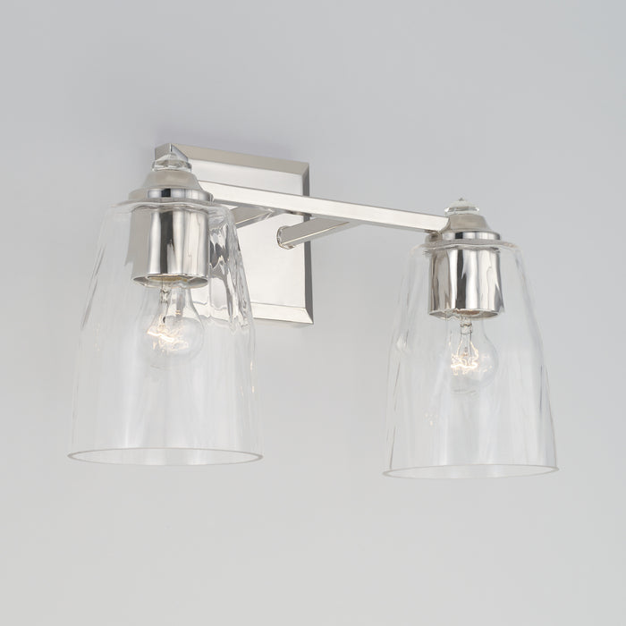 Capital Lighting 141821PN-509 Two Light Vanity, Polished Nickel