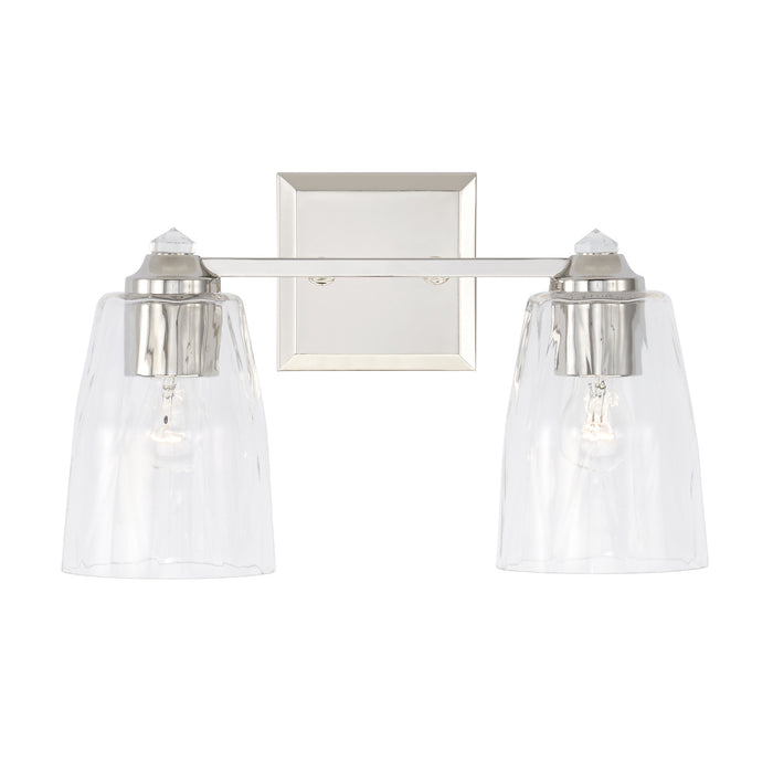 Capital Lighting 141821PN-509 Two Light Vanity, Polished Nickel