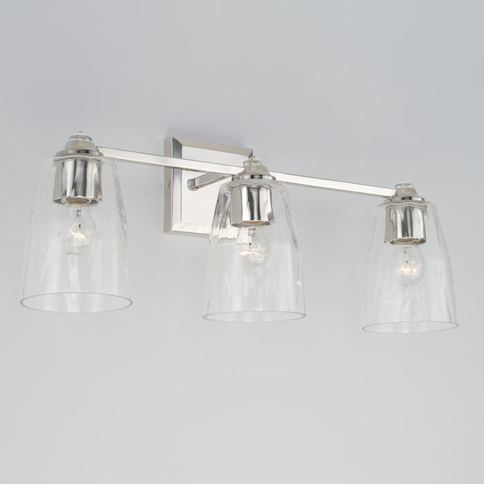 Capital Lighting 141831PN-509 Three Light Vanity, Polished Nickel