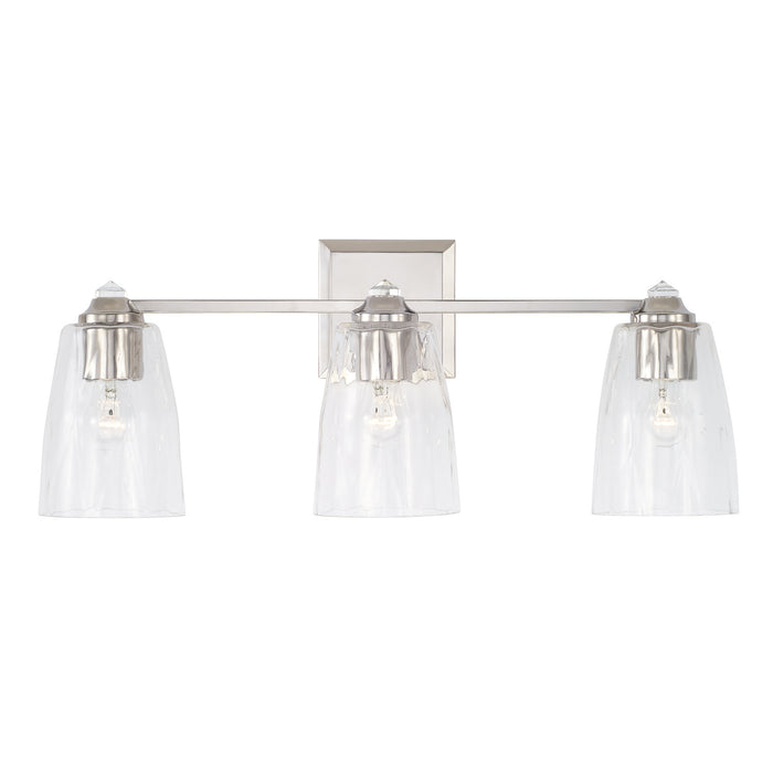 Capital Lighting 141831PN-509 Three Light Vanity, Polished Nickel
