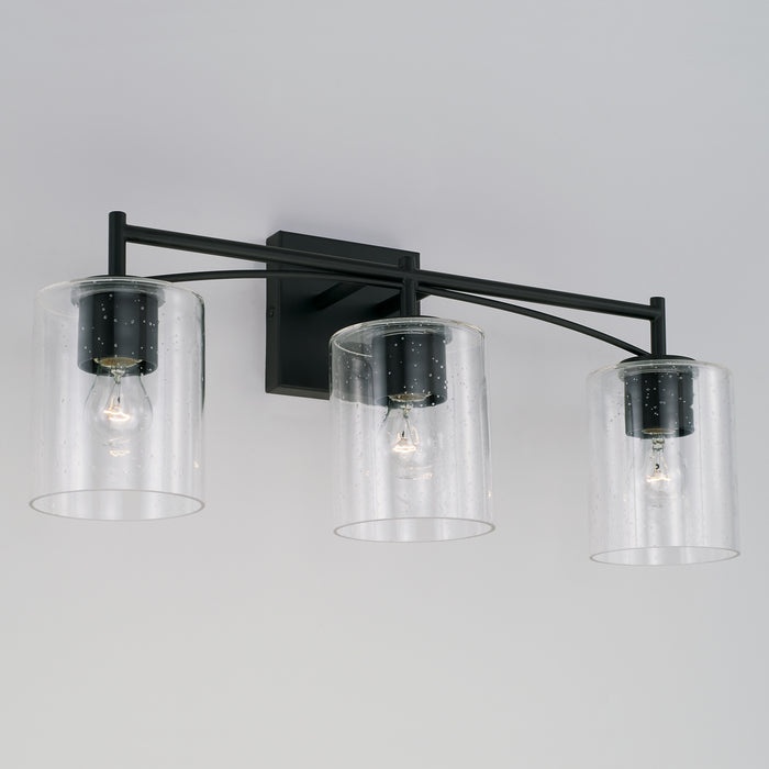 Capital Lighting 142031MB-510 Three Light Vanity, Matte Black
