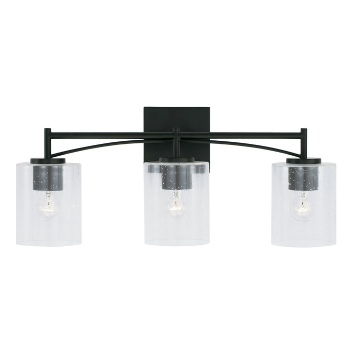 Capital Lighting 142031MB-510 Three Light Vanity, Matte Black
