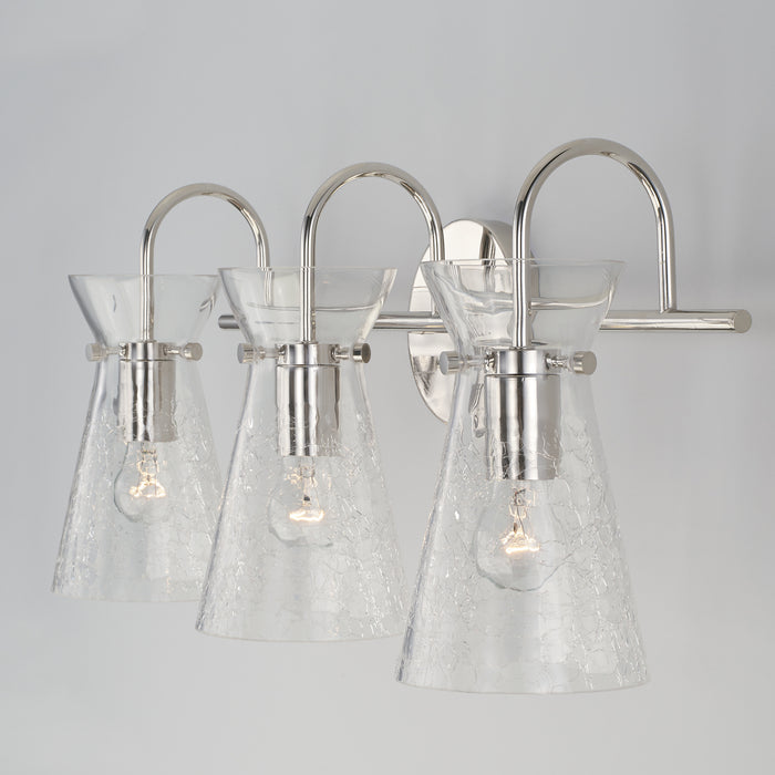 Capital Lighting 142431PN Three Light Vanity, Polished Nickel
