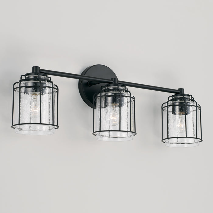 Capital Lighting 142931MB-516 Three Light Vanity, Matte Black