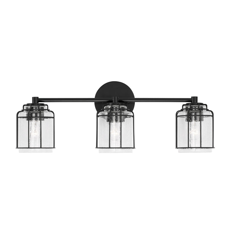 Capital Lighting 142931MB-516 Three Light Vanity, Matte Black