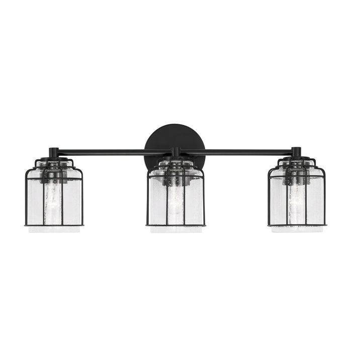 Capital Lighting 142931MB-516 Three Light Vanity, Matte Black