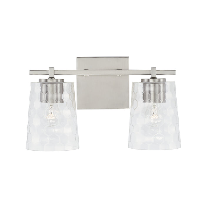 Capital Lighting 143521BN-517 Two Light Vanity, Brushed Nickel