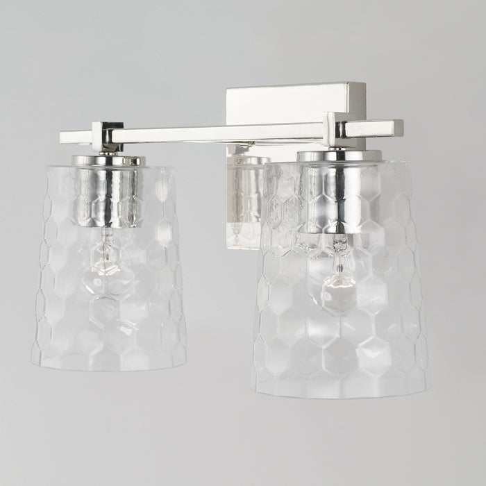 Capital Lighting 143521PN-517 Two Light Vanity, Polished Nickel