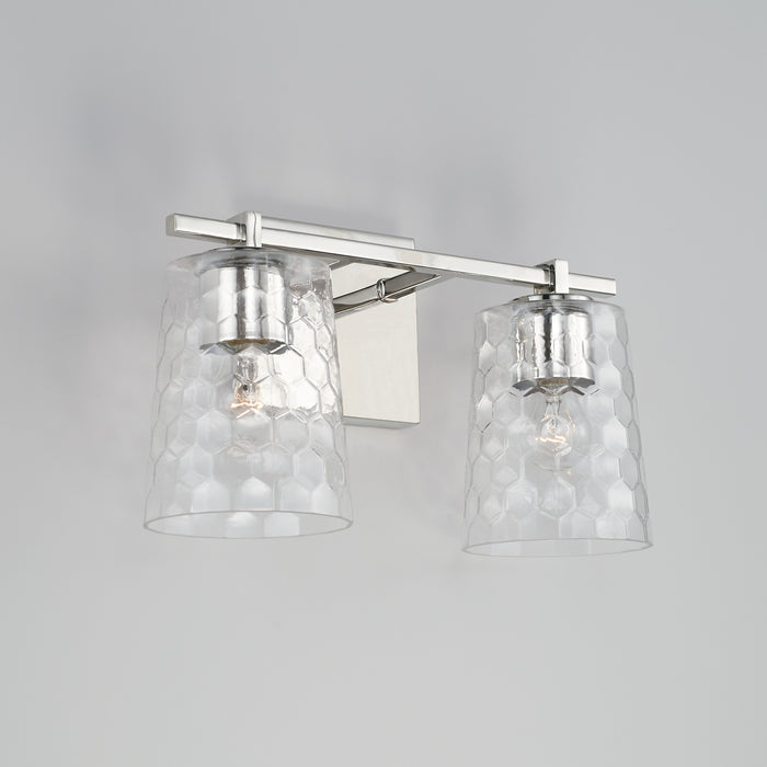Capital Lighting 143521PN-517 Two Light Vanity, Polished Nickel