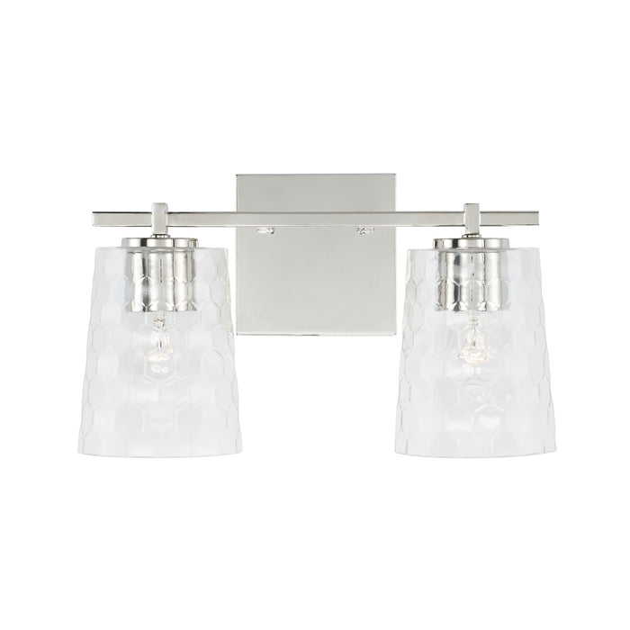 Capital Lighting 143521PN-517 Two Light Vanity, Polished Nickel