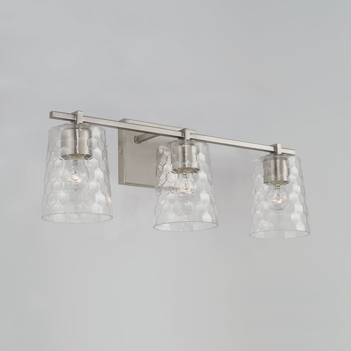 Capital Lighting 143531BN-517 Three Light Vanity, Brushed Nickel