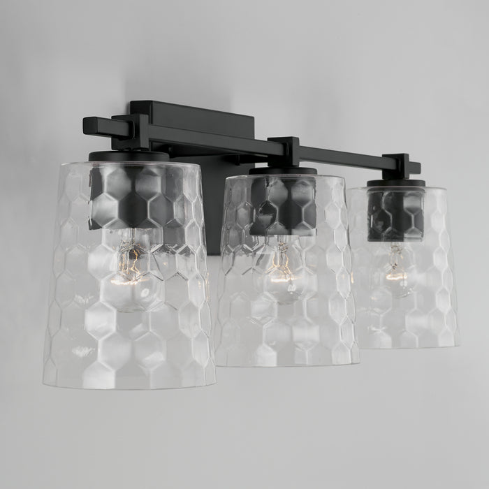 Capital Lighting 143531MB-517 Three Light Vanity, Matte Black
