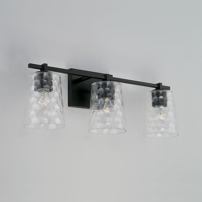 Capital Lighting 143531MB-517 Three Light Vanity, Matte Black