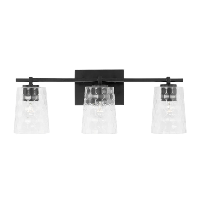 Capital Lighting 143531MB-517 Three Light Vanity, Matte Black
