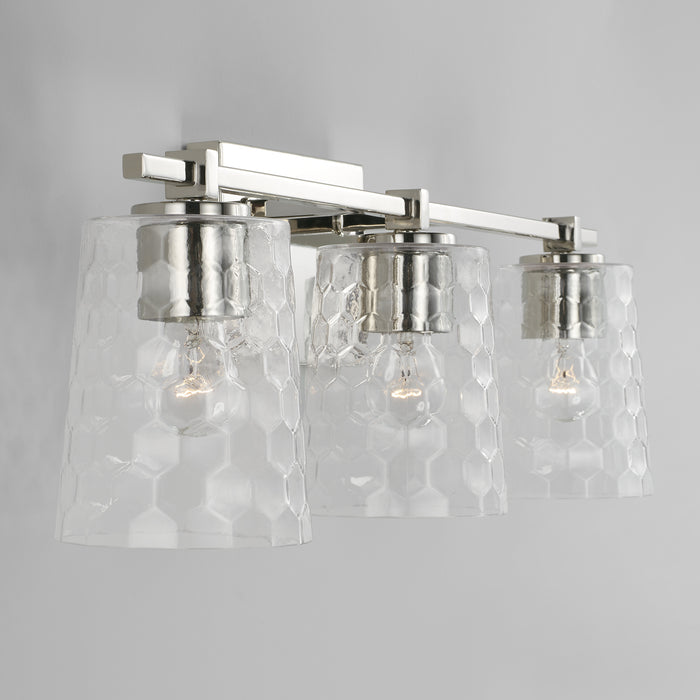Capital Lighting 143531PN-517 Three Light Vanity, Polished Nickel