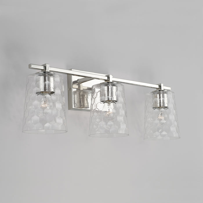 Capital Lighting 143531PN-517 Three Light Vanity, Polished Nickel