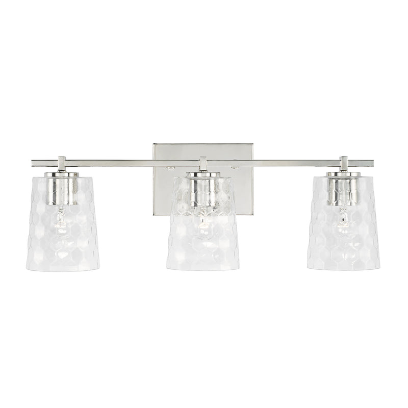 Capital Lighting 143531PN-517 Three Light Vanity, Polished Nickel