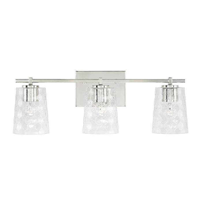 Capital Lighting 143531PN-517 Three Light Vanity, Polished Nickel