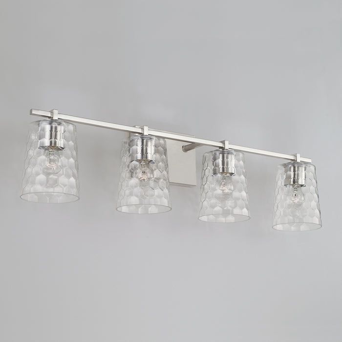 Capital Lighting 143541BN-517 Four Light Vanity, Brushed Nickel