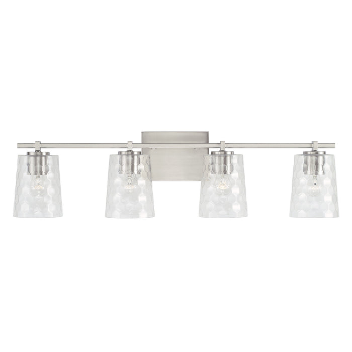 Capital Lighting 143541BN-517 Four Light Vanity, Brushed Nickel