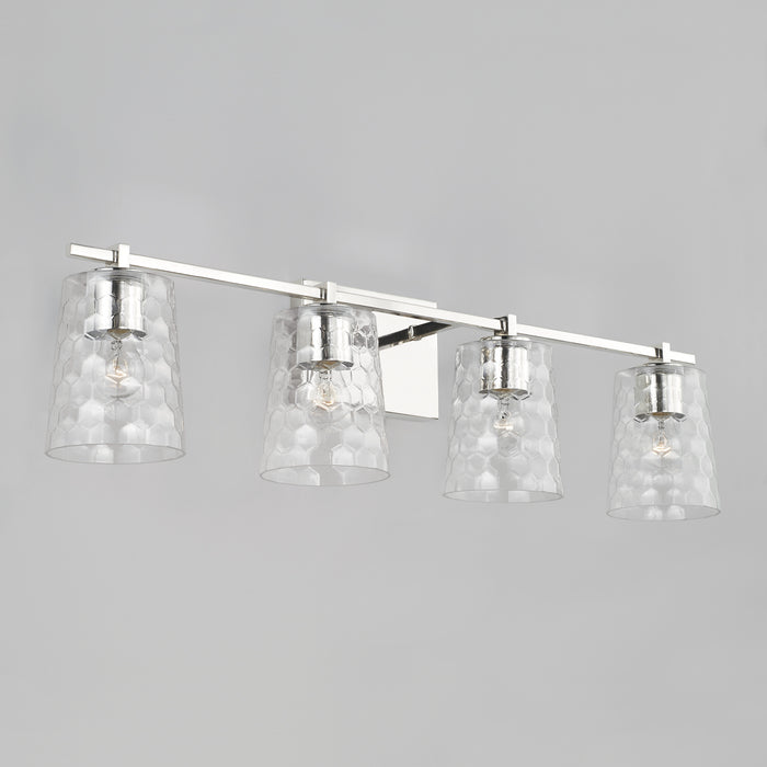 Capital Lighting 143541PN-517 Four Light Vanity, Polished Nickel
