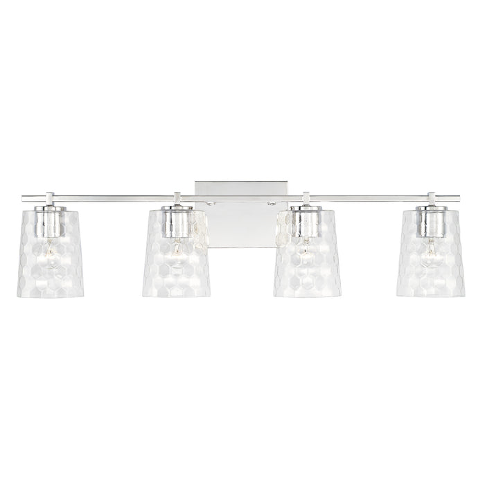 Capital Lighting 143541PN-517 Four Light Vanity, Polished Nickel